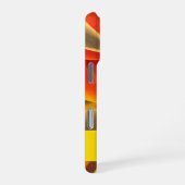 Sinaasappel Bloemige Tulp Bloemblaadjes Aangepaste iPhone Hoesje (Rechterkant)