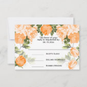 Sinaasappel Bloemontwerp - RSVP (Achterkant)