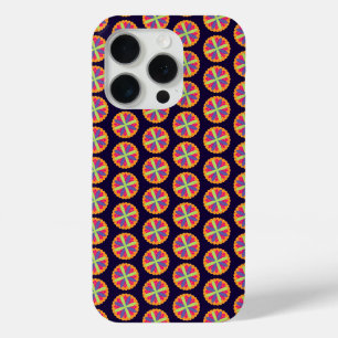 Sinaasappel bloemvormen illustratie iPhone 15 pro case