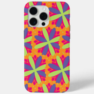 Sinaasappel bloemvormen illustratie iPhone 15 pro max hoesje