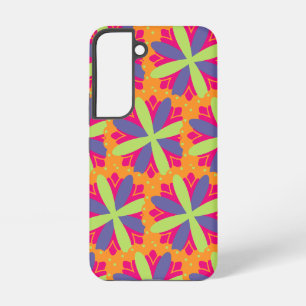 Sinaasappel bloemvormen illustratie samsung galaxy hoesje