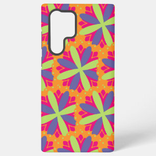 Sinaasappel bloemvormen illustratie samsung galaxy hoesje