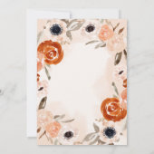 Sinaasappel Boho | Waterverf Blush Baby Kaart (Achterkant)