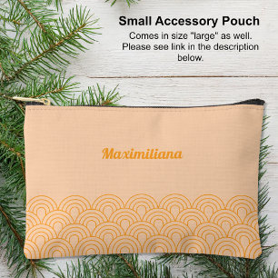Sinaasappel - Boogjes Glam Kleine Accessoire Pouch Etui