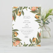 Sinaasappel - Botanische citrusvruchten - Lijst br Kaart (Staand voorkant)