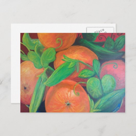 Sinaasappel Briefkaart (Voorkant / Achterkant)