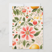 Sinaasappel Bright & Bold Zomer Liefde Lente Bruil Kaart (Achterkant)