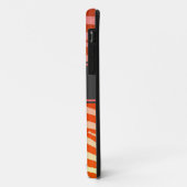 Sinaasappel Bright Zebra Stripes Custom iPhone 5 h Case-Mate iPhone Case (Achterkant/links)