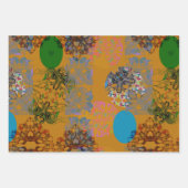 Sinaasappel Bruin Blauw Groen Verpakkend Document Inpakpapier Vel (Voorkant 2)