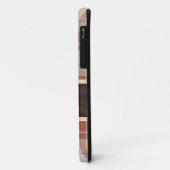 Sinaasappel bruin tartan met lint Case-Mate iPhone case (Achterkant/links)