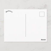 Sinaasappel & Bruine Spiraal en Bloemen Mandala Briefkaart (Achterkant)