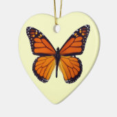Sinaasappel Butterfly Heart Ornament (Links)