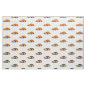 Sinaasappel C6 Corvette Hand getrokken schets stof (Fat Quarter)