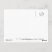 Sinaasappel Canna verlaat waterverf oorspronkelijk Briefkaart (Achterkant)