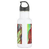 Sinaasappel Canna verlaat waterverf oorspronkelijk Waterfles (Achterkant)