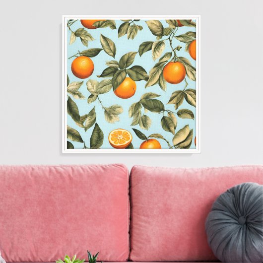 sinaasappel canvas afdruk (Insitu (Woonkamer))