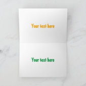 sinaasappel cartoon  kaart (Binnen)