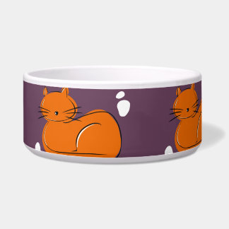 Sinaasappel Cat Ceramic Pet Bowl Voerbakje