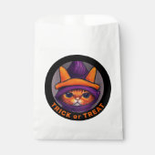 Sinaasappel Cat Paars Witch Pet Trick Treat Hallow Bedankzakje (Voorkant)