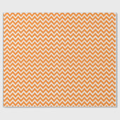 Sinaasappel Chevron Cadeaupapier (Vlak)