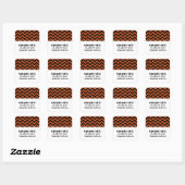 Sinaasappel Chevron Glitter Afstuderen Stickers (Vel)