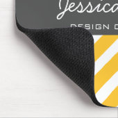 Sinaasappel Chevron Mousepad | TBM Muismat (Hoek)