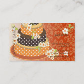 Sinaasappel + Chocolade Trouwtaart/Bakkerij/Pâtiss Visitekaartje (Achterkant)