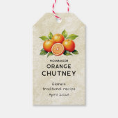 sinaasappel chutney keuken pantry label cadeaulabel (Voorkant)