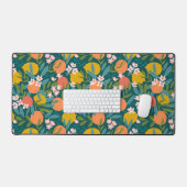  Sinaasappel & Citroenbloesempatroon Bureaumat (Keyboard & Muis)