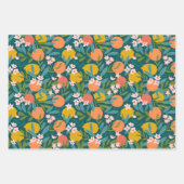 Sinaasappel & Citroenbloesempatroon Inpakpapier Vel (Voorkant 2)