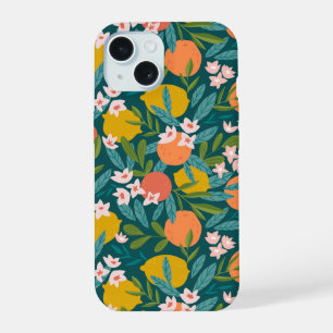 Sinaasappel & Citroenbloesempatroon iPhone 15 Case