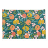 Sinaasappel & Citroenbloesempatroon Kussensloop (Achterkant-Rechts)