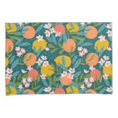 Sinaasappel & Citroenbloesempatroon Kussensloop (Voorkant-Rechts)