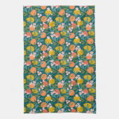 Sinaasappel & Citroenbloesempatroon Theedoek (Verticaal)
