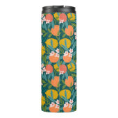  Sinaasappel & Citroenbloesempatroon Thermosbeker (Achterkant)