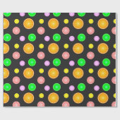 Sinaasappel citroenmoes voor de zomervakantie van  cadeaupapier (Vlak)