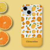 Sinaasappel & Citroenmotief Wit Case-Mate iPhone Case