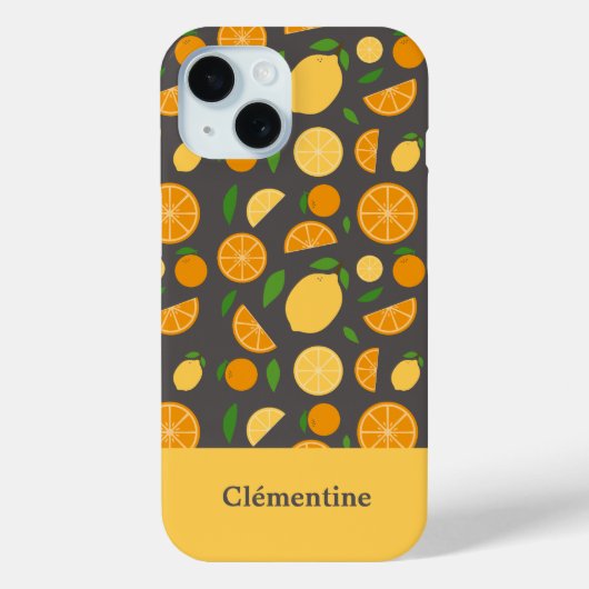 Sinaasappel & Citroenpatroon Case-Mate iPhone Case (Achterkant)
