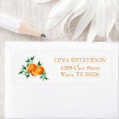 Sinaasappel citrus bloem aquarel etiket (Insitu)