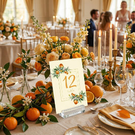 Sinaasappel Citrus Bloemig Italiaanse Tuin Sfeer Kaart