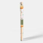 Sinaasappel Citrus Bloemig Perzik Streep Naam Case-Mate iPhone Case (Achterkant / Links)