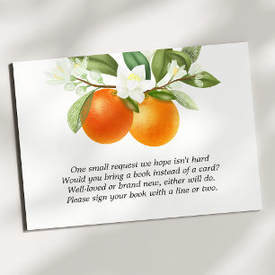Sinaasappel Citrus Bloemige Boeken Voor Baby Bijla Informatiekaartje