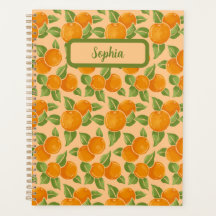 Sinaasappel citrus botanisch patroon