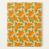 Sinaasappel citrus botanisch patroon planner (Achterkant)