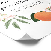 Sinaasappel Citrus Foto Guestbook bord Poster (Hoek)