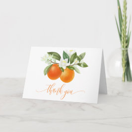 Sinaasappel Citrus Kleine Moppie Baby Shower Bedan Kaart