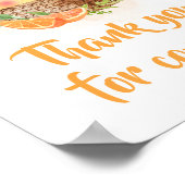 Sinaasappel Citrus Kleine Moppie Bedankt voor uw k Poster (Hoek)