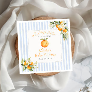 Sinaasappel Citrus Little Cutie Baby Shower Servet
