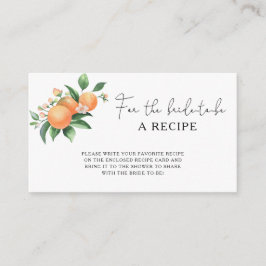 Sinaasappel citrus - Recept voor de aanstaande bru Informatiekaartje