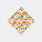Sinaasappel citrus servet (Hoek)